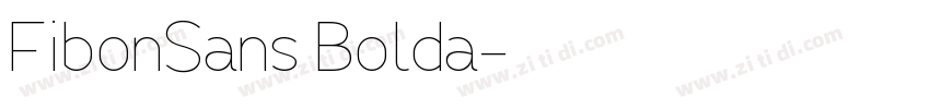 FibonSans Bolda字体转换